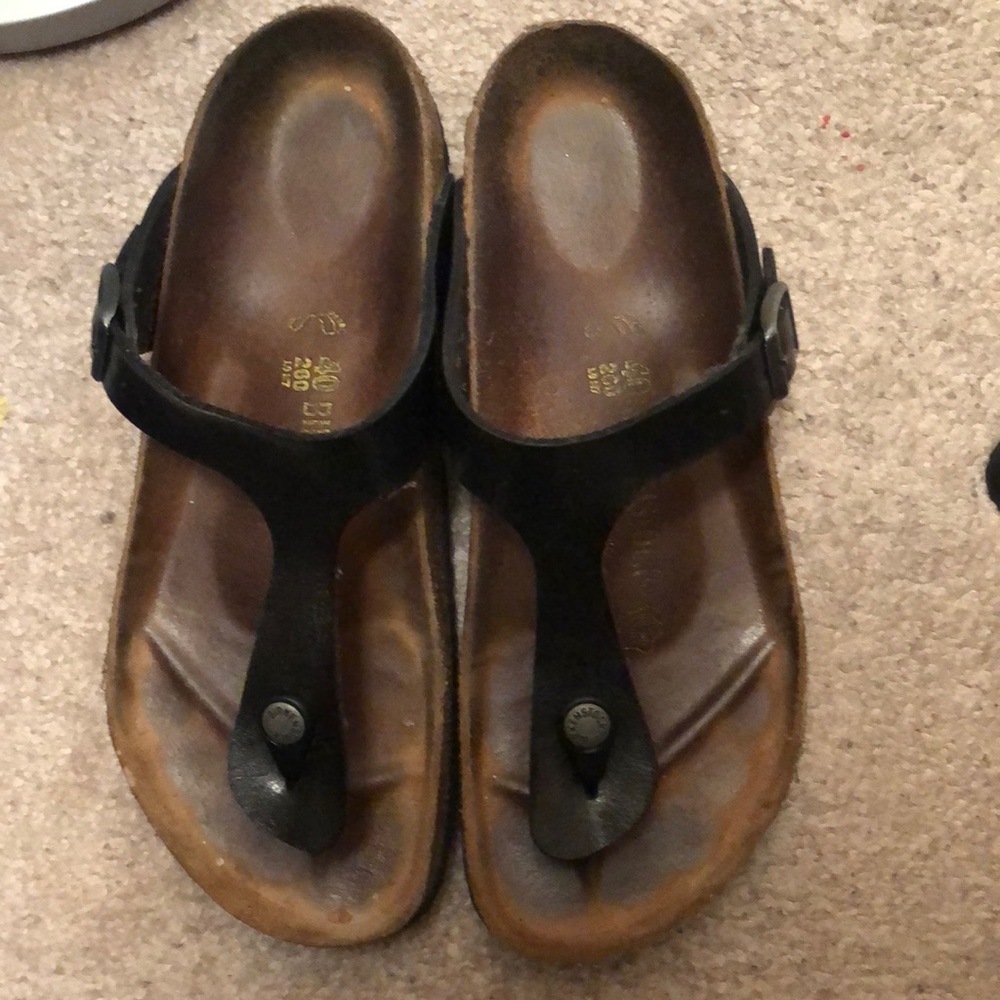Gizeh Graceful Licorice Birkenstock sandals